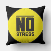 No Stress Throw Pillow クッション (裏面)
