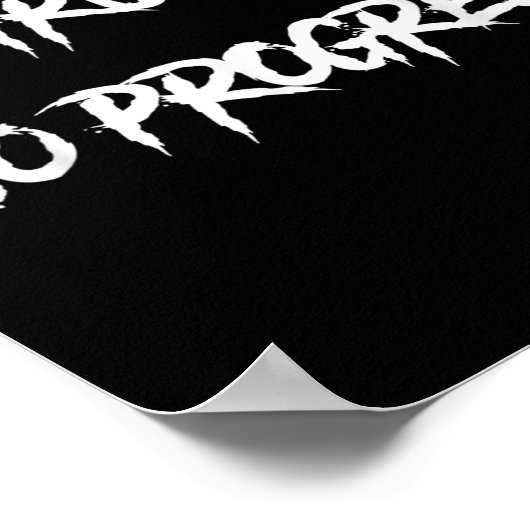 No Struggle No Progress Motivational Saying  ポスター (角)