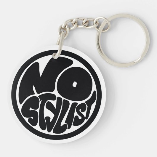 NO STYLIST black/purp Acrylic Keychain キーホルダー (裏面)