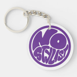 NO STYLIST black/purp Acrylic Keychain キーホルダー