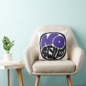 NO STYLIST double purp emblem Throw Pillow クッション (椅子)