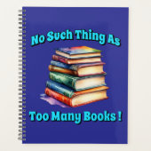 No Such Thing as Too Many Books! プランナー手帳 (正面)