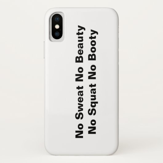 No Sweat No美しいNo Squat No Booty iPhoneケース Case-Mate iPhoneケース (裏面)