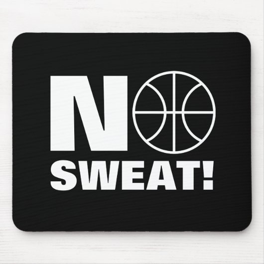 No sweat sports mouse pad for basketball player マウスパッド (正面)