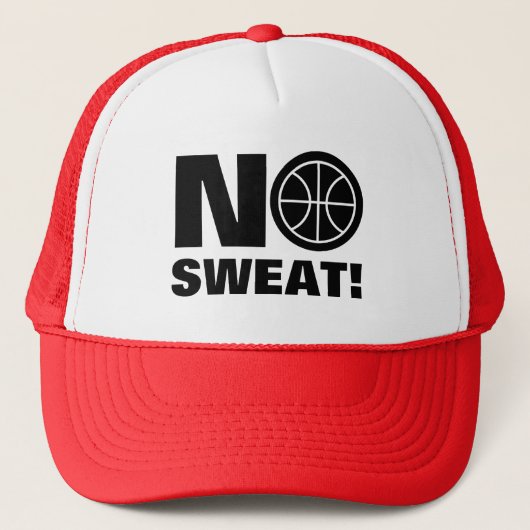 No sweet おもしろい basketball引用文トラック帽 キャップ (正面)