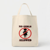 no symbol pictogram No Girls Allowed トートバッグ (正面)