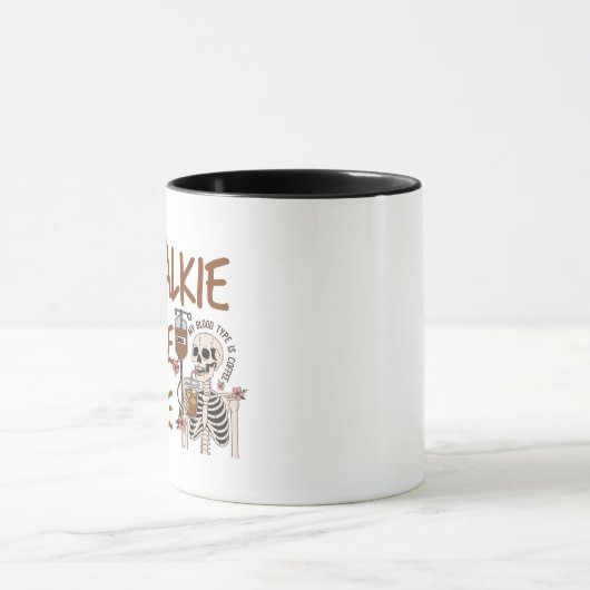 No Talkie Before Coffee funny cat lover gift マグカップ (中央)