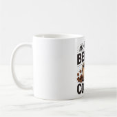 No Talkie Before Coffee – Funny Retro Coffee Lover コーヒーマグカップ (左)