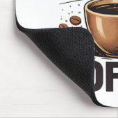 No Talkie Before Coffee – Funny Retro Coffee Lover マウスパッド (コーナー)