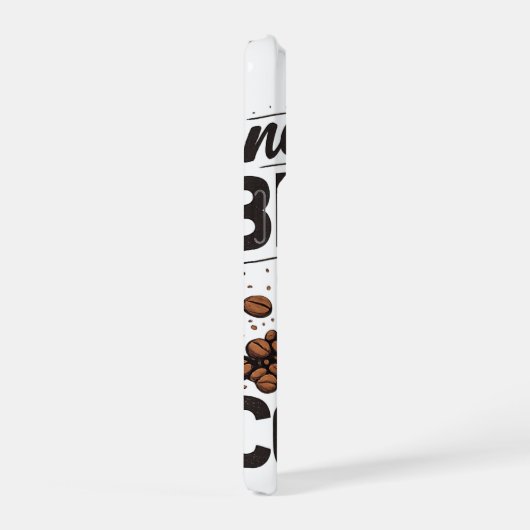 No Talkie Before Coffee – Funny Retro Coffee Lover iPhoneケース (右側面)