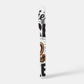 No Talkie Before Coffee – Funny Retro Coffee Lover iPhoneケース (左側面)