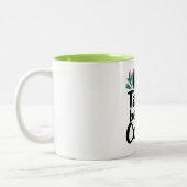  No Talkie Before Coffee T-Shirt ツートーンマグカップ (左)