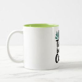  No Talkie Before Coffee T-Shirt ツートーンマグカップ