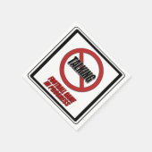 No Talking Football Game In Progress紙ナプキン スタンダードカクテルナプキン (角)