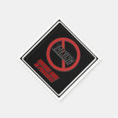 No Talking Football Game In Progress紙ナプキン スタンダードカクテルナプキン (角)