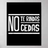 No Te Rindas No Cedas Motivational Insrational Sri ポスター (正面)