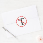 No Teaパーティー ラウンドシール (封筒)