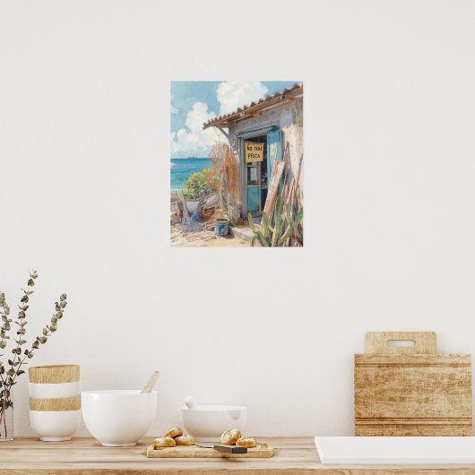No tene pesca bonaire ポスター (キッチン)