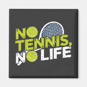No Tennis, No Life – Design Sportif et Dynamique マグネット (正面)