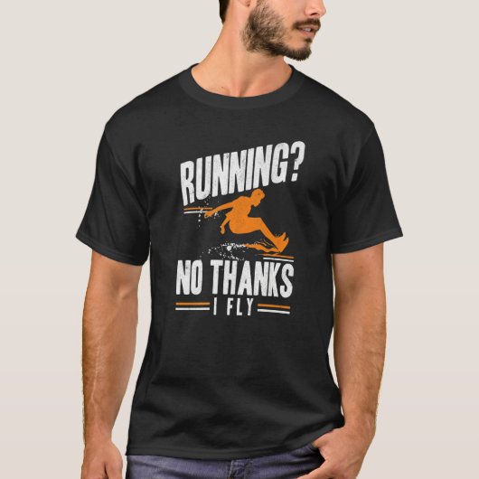 No Thanks I Fly Triple Jumper Track And Field Long Tシャツ (正面)