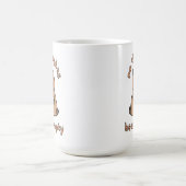 No Thoughtsヘッドエンプティキャピバラおもしろいミーム コーヒーマグカップ (中央)