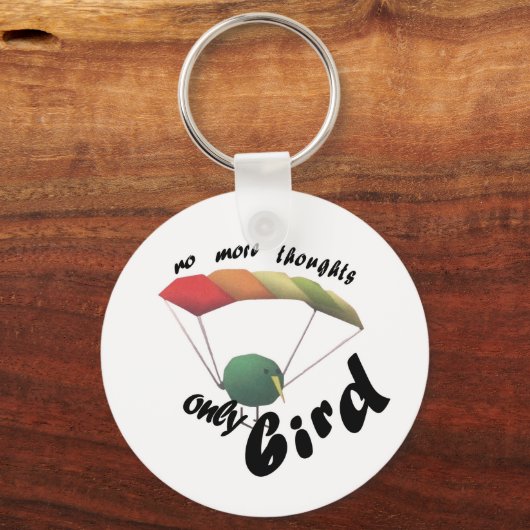 no thoughts only bird キーホルダー (正面)
