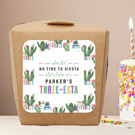 No Time to Fiesta Three-Esta Fiesta 3rd誕生日 スクエアシール