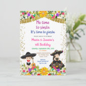No Time to Siestaフィエスタ誕生日 招待状 (スタンド正面)