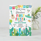 No Time To Siesta 1stバースデーフィエスタパーティー 招待状 (スタンド正面)
