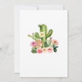 No Time to Siesta Fiesta誕生日パーティー 招待状 (裏面)