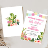 No Time to Siesta Fiesta誕生日パーティー 招待状