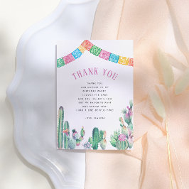 No Time To Siesta First Fiesta Girl Birthday サンキューカード