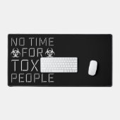 No Time Toxic People Boundaries Self Care Quote デスクマット (キーボード&マウス)