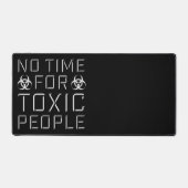 No Time Toxic People Boundaries Self Care Quote デスクマット (正面)