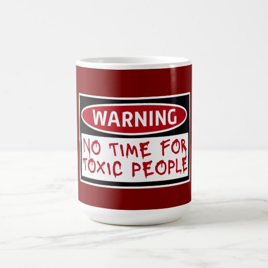 No Time Toxic People Boundaries Self Care Quote モーフィングマグカップ (中央)