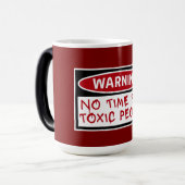 No Time Toxic People Boundaries Self Care Quote モーフィングマグカップ (正面左)