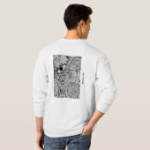 No title– Monochrome Hand-Drawn Art Tシャツ (裏面フル)