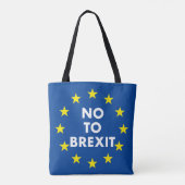 No To Brexitトートバッグ トートバッグ (裏面)