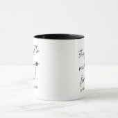 No to decafおもしろいモダンシンプルBlack and White マグカップ (中央)