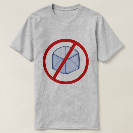 No to ICE Tシャツ (デザイン正面)