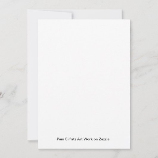 No to Morningsおもしろい引用文緑の水色 招待状 (裏面)