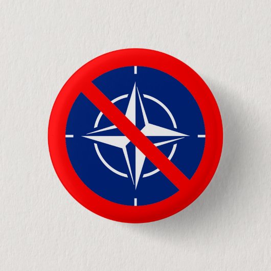 No to NATO 缶バッジ (正面)
