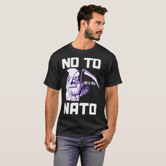 No to NATO Anti War Peace  1 Tシャツ (正面フル)