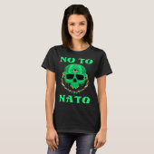 No to NATO Anti War Peace Tシャツ (正面フル)