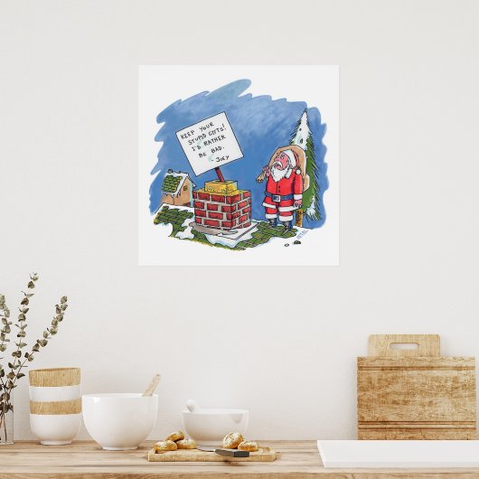 No To Santaのポスター ポスター (キッチン)