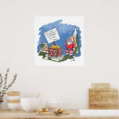 No To Santaの値マットポスター ポスター (キッチン)