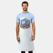 No To Santaの女性シェフエプロン エプロン (着用した状態)