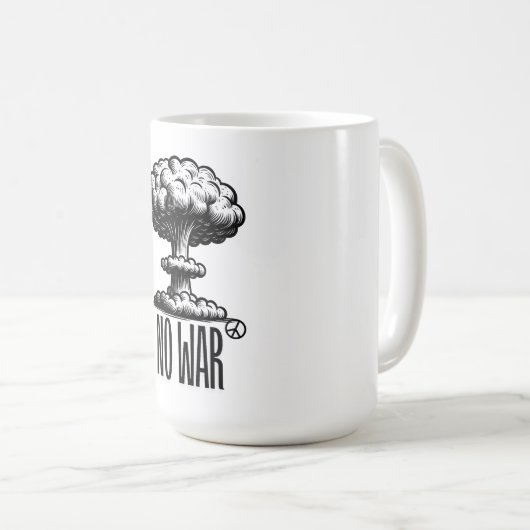 NO TO WAR Coffee Mug コーヒーマグカップ (正面右)