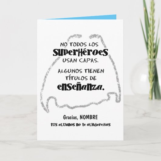 No todos los superhéroes usan capas. カード (正面)