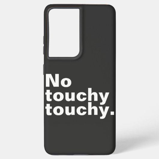 No touchy内向きおもしろいデザイン samsung galaxyケース (裏面)